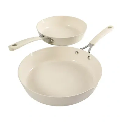 Martha Stewart Cosette 2-pc. Non-stick Frying Pan Set In Neutral