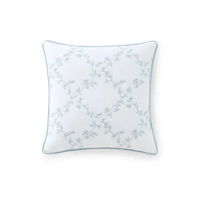 Martha Stewart Cottage Leaf Cotton Throw Pillow In Blue Floral 1