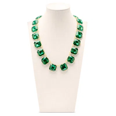 Martha Stewart Cushion Crystal Statement Necklace, Red In Pattern