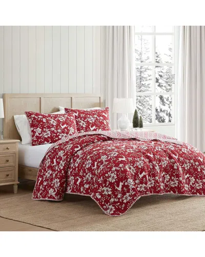MARTHA STEWART MARTHA STEWART DANCING DEER WASHED QUILT SET