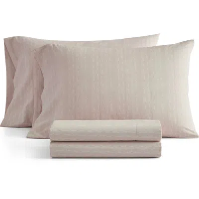 Martha Stewart Darcy Cotton Sheet Set In Pink