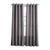 Martha Stewart Dayton Grommet Top Light-filtering Set Of 2 Curtain Panel In Gray