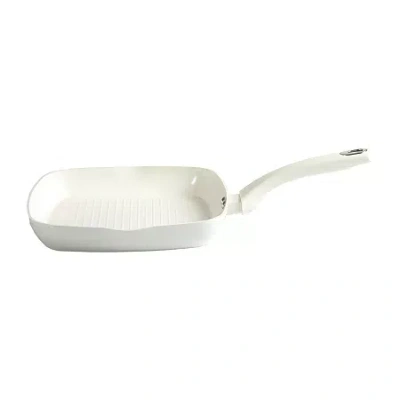 Martha Stewart Delphine Ceramic Non-stick 10" Grill Pan In Sand