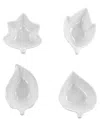 Martha Stewart 4pc Ceramic Tidbit Dish Set In White