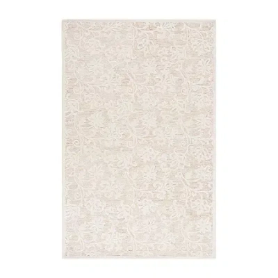 Martha Stewart Edi Floral Indoor Rectangular Area Rug In Sand