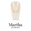 Martha Stewart Elegant Gold And Pearl Necklace, 18 Inches For Women In Gold
