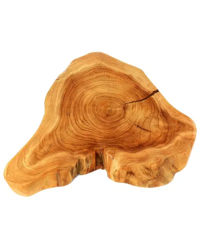 Martha Stewart Elevated Wooden Server In Brown