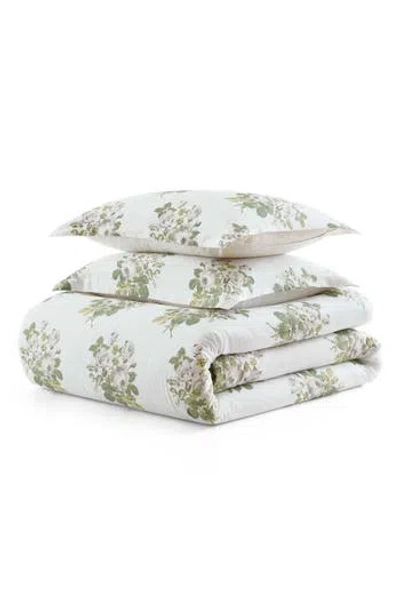 Martha Stewart Eloise Floral Cotton Sateen Duvet Set