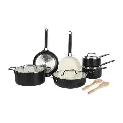 Martha Stewart Emmeline 12-pc. Cookware Set In Black