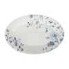 Martha Stewart Empress Bouquet 17-inch Fine Ceramic Serving Platter In Blue