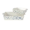 Martha Stewart Empress Bouquet 2-pc. Bakeware Set In White