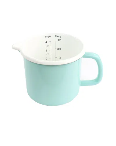 Martha Stewart Enamel On Steel Measuring Cup In Turquoise