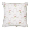 Martha Stewart Esmerelda Bow Square Throw Pillow In White