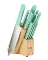 Martha Stewart Everyday 14pc Stainless Steel Cutlery & Wood Block Set