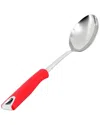 Martha Stewart Everyday Drexler Stainless Steel Serving Spoon In Red