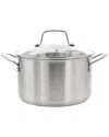 Martha Stewart Everyday Midvale 5qt Stainless Steel Dutch Oven With Lid