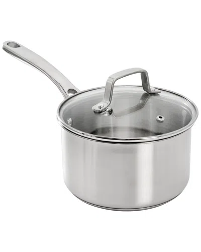 Martha Stewart Everyday Midvale Stainless Steel 2qt Saucepan In Gray