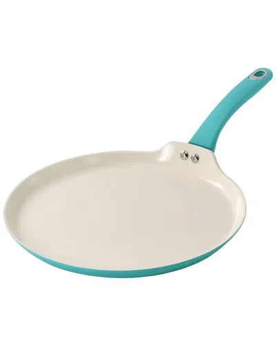 Martha Stewart Everyday Rexford 11in Ceramic Nonstick Aluminum Pancake Pan In Green