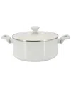 Martha Stewart Everyday Rexford 5qt Ceramic Nonstick Aluminum Dutch Oven With Lid