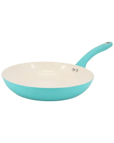 Martha Stewart Everyday Rexford 8in Ceramic Nonstick Aluminum Frying Pan In Blue