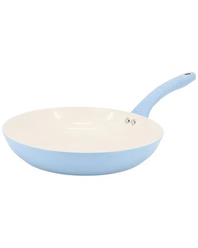 Martha Stewart Everyday Rexford 8in Ceramic Nonstick Aluminum Frying Pan In Blue