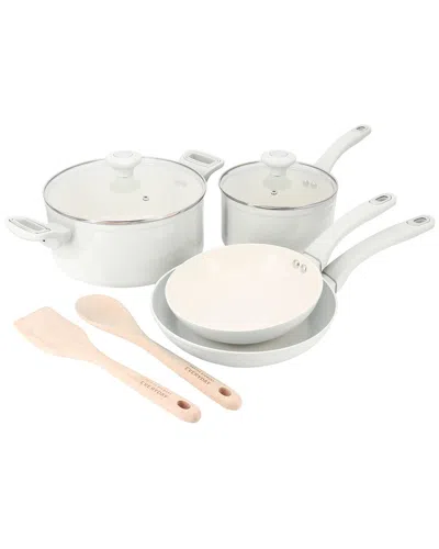 MARTHA STEWART MARTHA STEWART EVERYDAY REXFORD 8PC CERAMIC NONSTICK ALUMINUM COOKWARE SET
