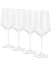 Martha Stewart Everyday Virginia 4pc Red Wine Glass Set In Transparent