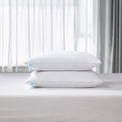 Martha Stewart Feathers Medium Support Pillow In White