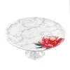 Martha Stewart Fine Ceramic Cake Plate In White