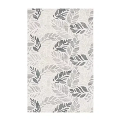 Martha Stewart Finn Floral Hand Tufted 36" X 60" Indoor Rectangular Accent Rug In Gray