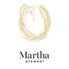 Martha Stewart Five Strand Pearl And Gold Ball Twisted Necklace In Gold For Women