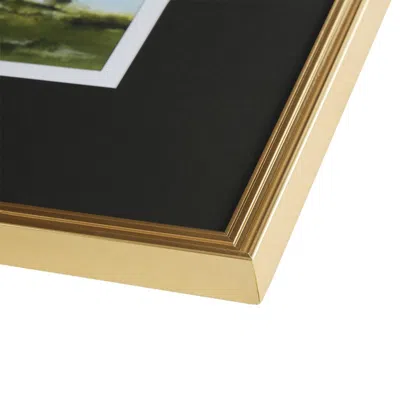 Martha Stewart Framed Glass And Double Matted Abstract Landscape Wall Art In Multi