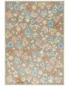 Martha Stewart Freesia Polyester Rug In Brown
