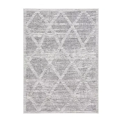 Martha Stewart Gale Ombre Indoor Rectangular Area Rug In Gray