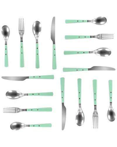 MARTHA STEWART MARTHA STEWART GARDEN COTTAGE STAINLESS STEEL 16PC FLATWARE SET