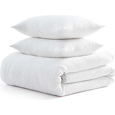 Martha Stewart Garden Trellis 2-piece Duvet Cover Set In White