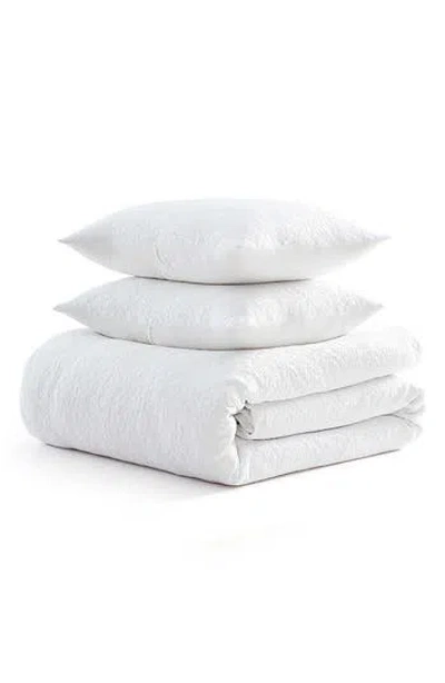 Martha Stewart Garden Trellis Jacquard Comforter Set In White