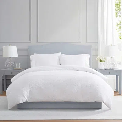 Martha Stewart Garden Trellis Reversible White Duvet Cover Set