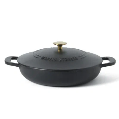 Martha Stewart Gatwick 3.5-quart Enameled Cast Iron Braiser With Lid In Green