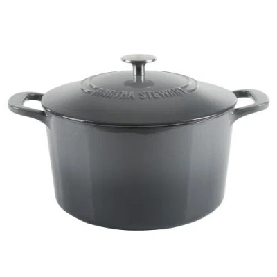 Martha Stewart Gatwick 7-quart Enameled Cast Iron Dutch Oven With Lid In Multi