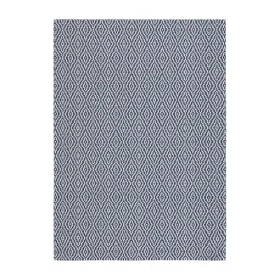 Martha Stewart Gemma Geometric 5' X 7' Indoor Rectangle Area Rug In Blue