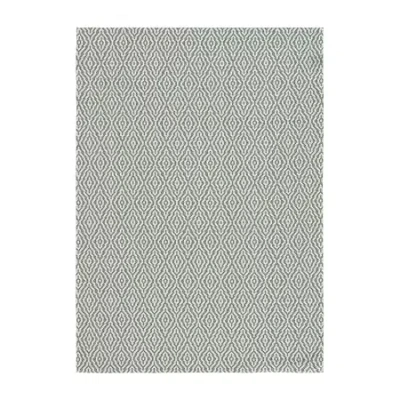 Martha Stewart Gemma Geometric 5' X 7' Indoor Rectangle Area Rug In Green