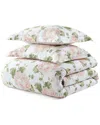 Martha Stewart Geranium Bloom Cotton Comforter Set In Pink