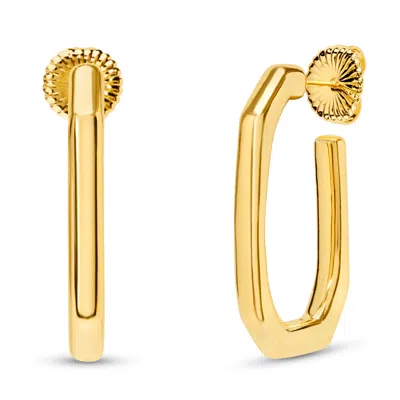 Martha Stewart Gold Hoop Earrings, 1 1/2 Inches