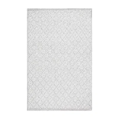 Martha Stewart Grace Bordered Indoor Rectangular Area Rug In Gray