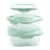Martha Stewart Hadsell 6-pc. Square Glass Storage Containers In Blue