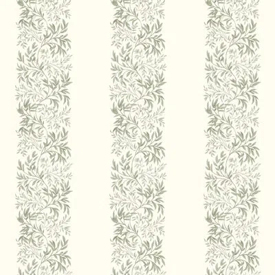 Martha Stewart Heritage Garden Stripe Moss Wallpaper In Neutral