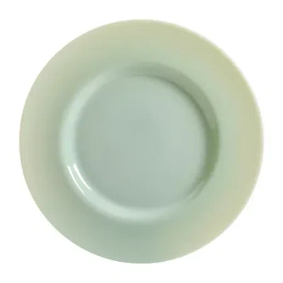 Martha Stewart Highbrook 13-inch Jadeite Glass Plate In Green
