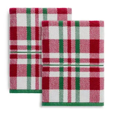 Martha Stewart Holiday 2pc. Bath Towel Set In Red