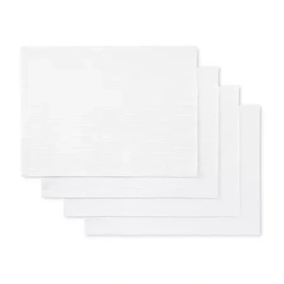 Martha Stewart Honeycomb 4-pc. Placemat Set In White